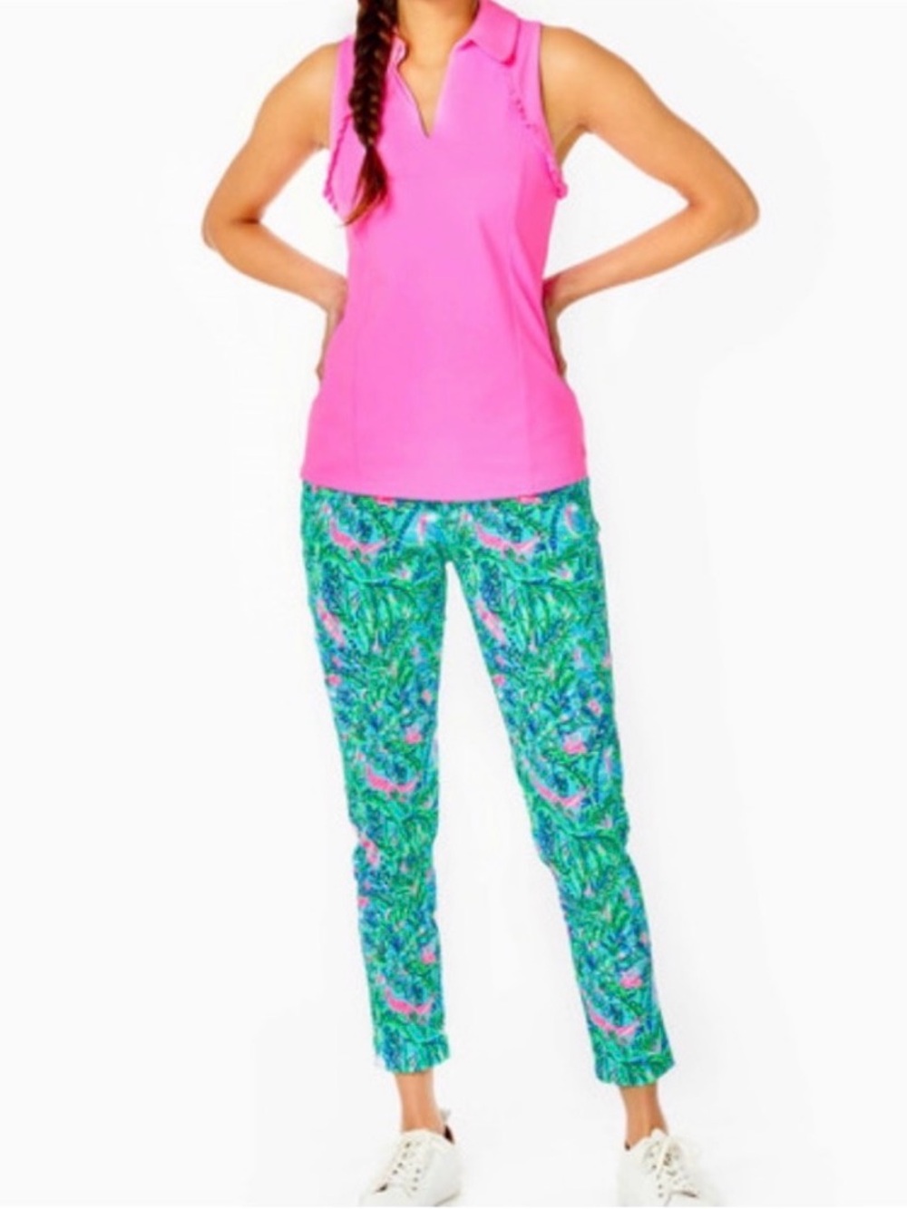 Lilly Pulitzer Blue Horizon Par Fection Golf pants.